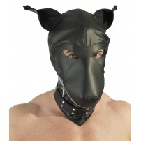 Skórzana maska psa 